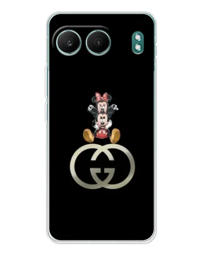 Чехол для OnePlus Nord 4 с картинкой «Минни Маус на лого»