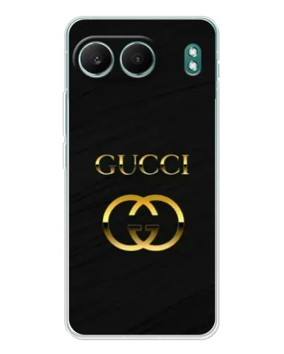 Чехол для OnePlus Nord 4 с картинкой «Золотой логотип Gucci»