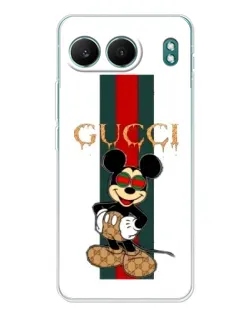 Чохол для OnePlus Nord 4 з картинкою «Міккі Маус Gucci — смуги» Чохол для OnePlus Nord 4 з картинкою «Міккі Маус Gucci — смуги»