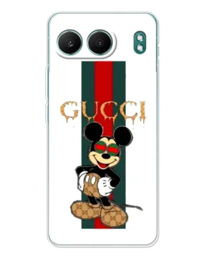 Чехол для OnePlus Nord 4 с картинкой «Микки Маус Gucci — полосы»