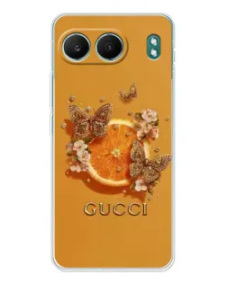 Чохол для OnePlus Nord 4 з картинкою «Gucci — золоті метелики» Чохол для OnePlus Nord 4 з картинкою «Gucci — золоті метелики»