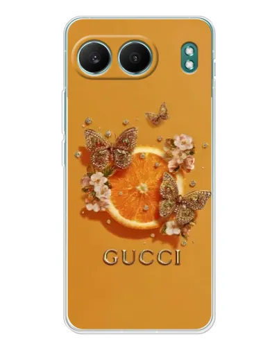 Чехол для OnePlus Nord 4 с картинкой «Gucci — золотые бабочки» Чехол для OnePlus Nord 4 с картинкой «Gucci — золотые бабочки»