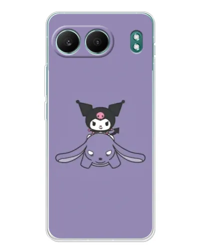 Чехол для OnePlus Nord 4 с картинкой «Kuromi на лиловом фоне»