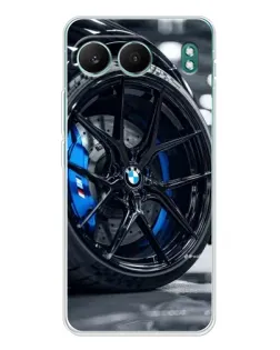 Чехол для OnePlus Nord 4 с картинкой «Колесо BMW вблизи»