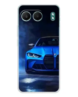 Чехол для OnePlus Nord 4 с картинкой «Голубая BMW M4»