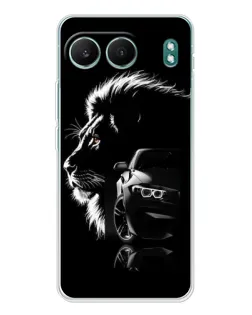 Чехол для OnePlus Nord 4 с картинкой «BMW и лев»