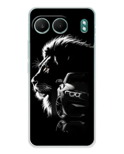 Чехол для OnePlus Nord 4 с картинкой «BMW и лев»