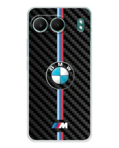 Чехол для OnePlus Nord 4 с картинкой «Эмблема BMW и карбон»