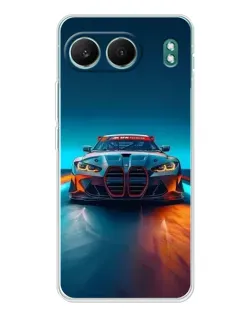 Чехол для OnePlus Nord 4 с картинкой «BMW — огни неона» Чехол для OnePlus Nord 4 с картинкой «BMW — огни неона»