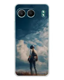 Чехол для OnePlus Nord 4 с картинкой «Герой PUBG на скале»