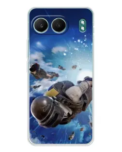 Чехол для OnePlus Nord 4 с картинкой «Десант PUBG — прыжок»