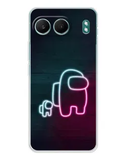 Чехол для OnePlus Nord 4 с картинкой «Among Us неон-арт»