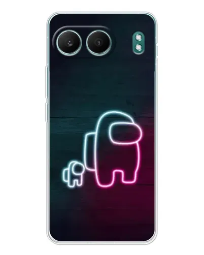 Чехол для OnePlus Nord 4 с картинкой «Among Us неон-арт» Чехол для OnePlus Nord 4 с картинкой «Among Us неон-арт»