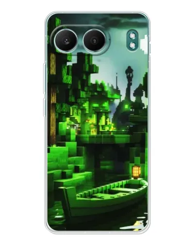 Чехол для OnePlus Nord 4 с картинкой «Minecraft лесной пейзаж»
