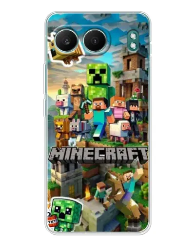 Чехол для OnePlus Nord 4 с картинкой «Замок Minecraft»