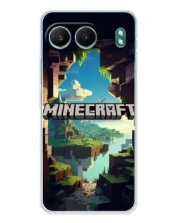 Чехол для OnePlus Nord 4 с картинкой «Пещера Майнкрафт»