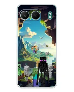 Чехол для OnePlus Nord 4 с картинкой «Эндермен в лесу»