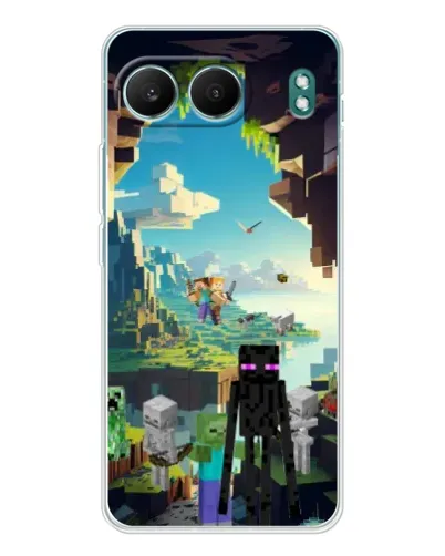 Чехол для OnePlus Nord 4 с картинкой «Эндермен в лесу»