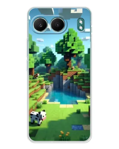 Чехол для OnePlus Nord 4 с картинкой «Minecraft летний день»