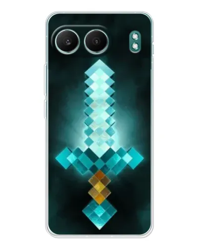 Чехол для OnePlus Nord 4 с картинкой «Алмазный меч неон»