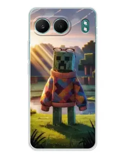 Чехол для OnePlus Nord 4 с картинкой «Крипер в свитере»
