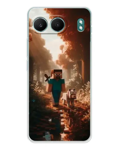 Чехол для OnePlus Nord 4 с картинкой «Стив в лесу»