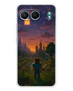 Чехол для OnePlus Nord 4 с картинкой «Стив у башни»