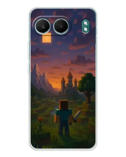 Чехол для OnePlus Nord 4 с картинкой «Стив у башни»