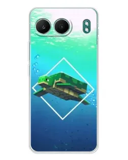 Чехол для OnePlus Nord 4 с картинкой «Черепаха Minecraft»