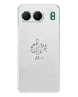 Чохол для OnePlus Nord 4 з картинкою «Івана 3:16 Хрест» Чохол для OnePlus Nord 4 з картинкою «Івана 3:16 Хрест»