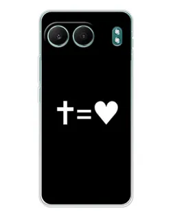 Чехол для OnePlus Nord 4 с картинкой «Крест и Сердце»