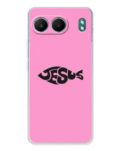Чехол для OnePlus Nord 4 с картинкой «Розовый символ Jesus» Чехол для OnePlus Nord 4 с картинкой «Розовый символ Jesus»