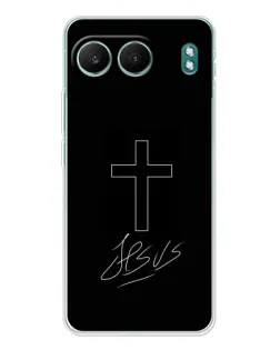 Чехол для OnePlus Nord 4 с картинкой «Графический крест Jesus» Чехол для OnePlus Nord 4 с картинкой «Графический крест Jesus»