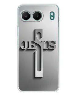 Чехол для OnePlus Nord 4 с картинкой «Металлический крест Jesus» Чехол для OnePlus Nord 4 с картинкой «Металлический крест Jesus»