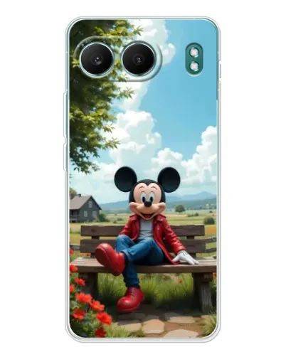 Чехол для OnePlus Nord 4 с картинкой «Микки на скамейке»