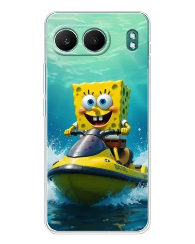 Чехол для OnePlus Nord 4 с картинкой «Спанч Боб на гидроцикле» Чехол для OnePlus Nord 4 с картинкой «Спанч Боб на гидроцикле»