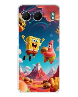 Чехол для OnePlus Nord 4 с картинкой «Космический фастфуд»