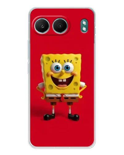 Чехол для OnePlus Nord 4 с картинкой «Спанч Боб на красном» Чехол для OnePlus Nord 4 с картинкой «Спанч Боб на красном»