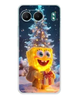 Чехол для OnePlus Nord 4 с картинкой «Рождественский Спанч Боб»