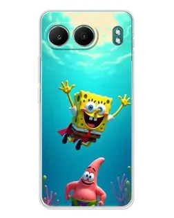 Чехол для OnePlus Nord 4 с картинкой «Спанч Боб под водой»