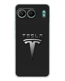 Чехол для OnePlus Nord 4 с картинкой «Стальной логотип Tesla» Чехол для OnePlus Nord 4 с картинкой «Стальной логотип Tesla»