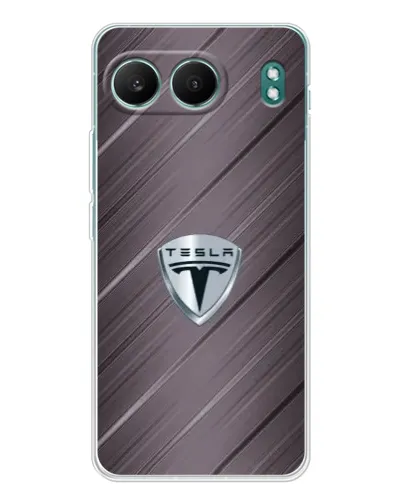 Чехол для OnePlus Nord 4 с картинкой «Металлическая текстура Tesla»