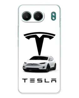 Чехол для OnePlus Nord 4 с картинкой «Tesla White Style» Чехол для OnePlus Nord 4 с картинкой «Tesla White Style»