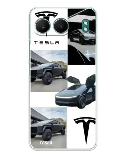 Чехол для OnePlus Nord 4 с картинкой «Коллаж Cybertruck Tesla»