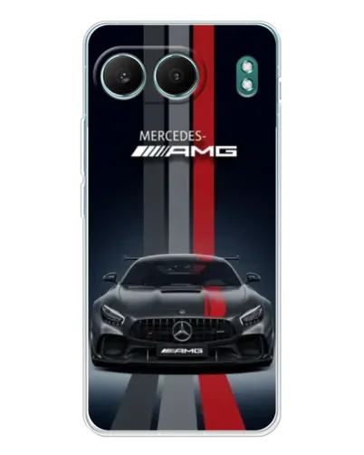Чехол для OnePlus Nord 4 с картинкой «Mercedes — белый карбон»