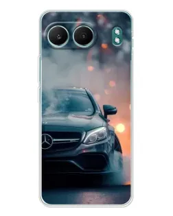 Чехол для OnePlus Nord 4 с картинкой «Mercedes — ночной город» Чехол для OnePlus Nord 4 с картинкой «Mercedes — ночной город»
