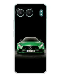 Чехол для OnePlus Nord 4 с картинкой «Mercedes — неоновый лого»