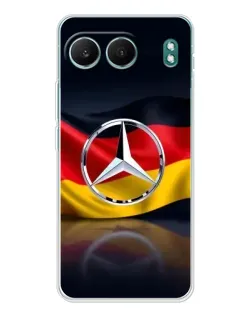 Чехол для OnePlus Nord 4 с картинкой «Mercedes — флаг Германии»