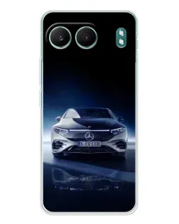 Чехол для OnePlus Nord 4 с картинкой «Ночной Mercedes EQ»