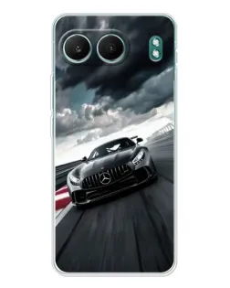 Чехол для OnePlus Nord 4 с картинкой «Гоночный Mercedes AMG»